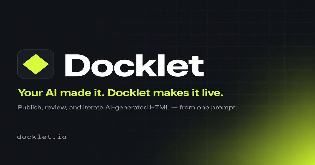 Docklet — 官网预览图